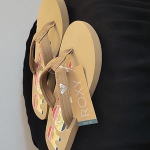 ROXY Tide Love Tan Flip Flops